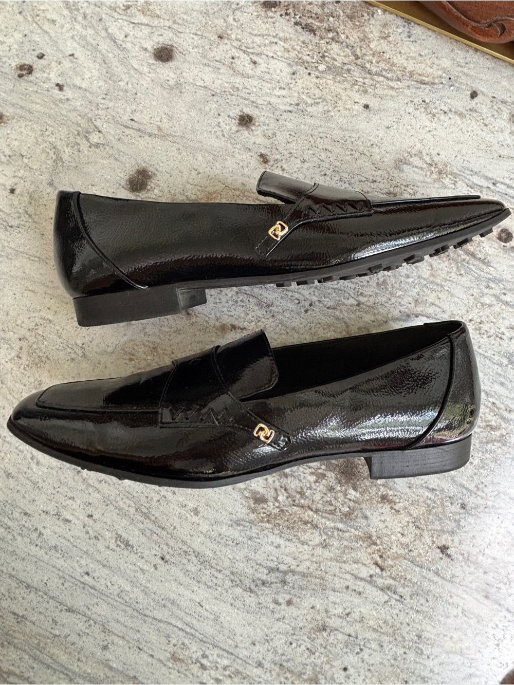 Classic Patent Loafers Black Office Academia Career Work Comfort Shoes Womens 10